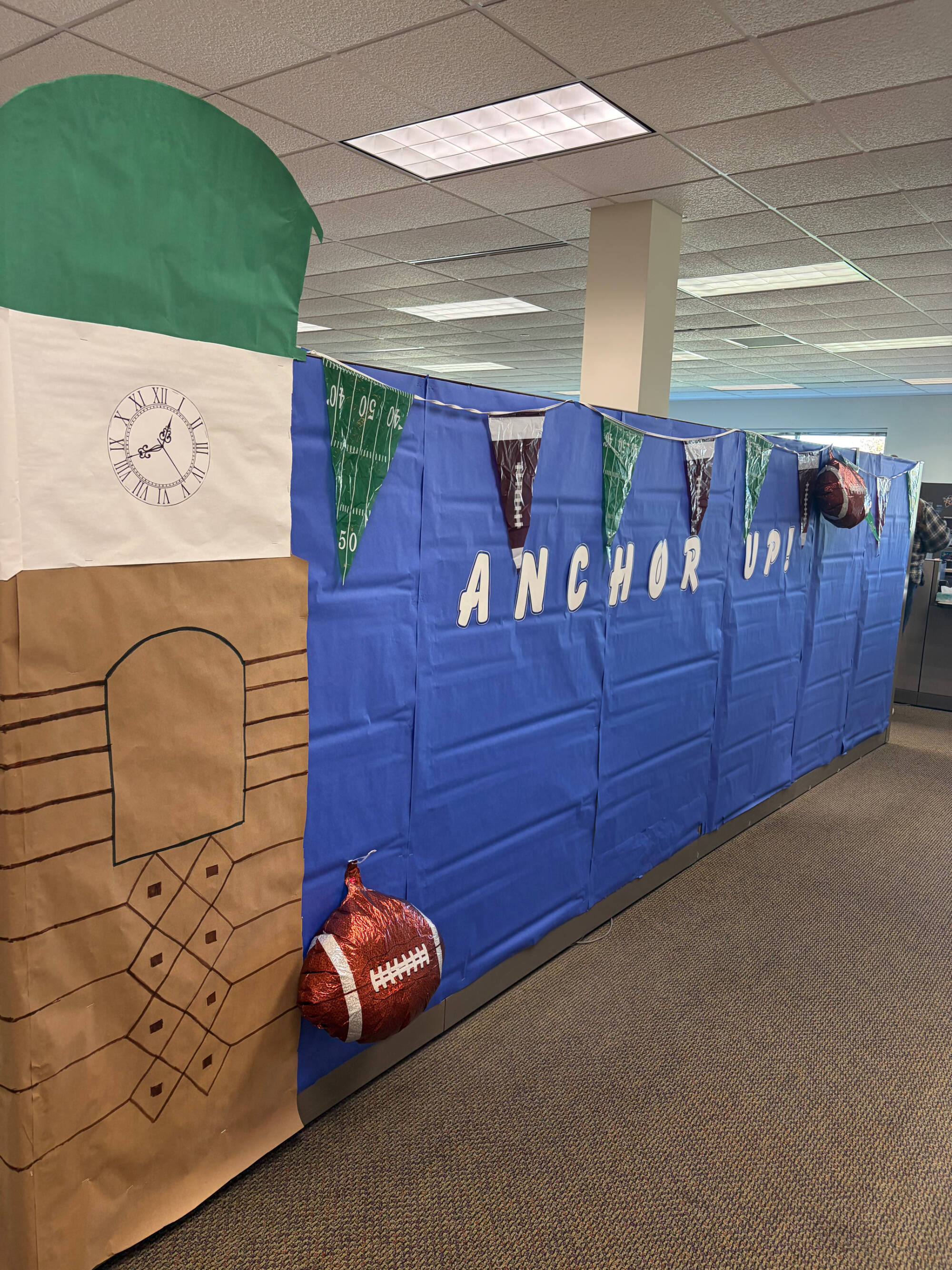 Photo of homecoming decorations
